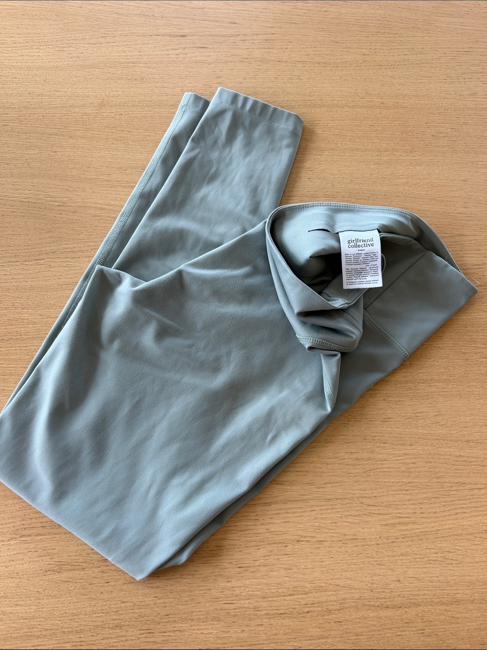girlfriend collective Sage Green Leggings - Smooth High-Rise Activewear